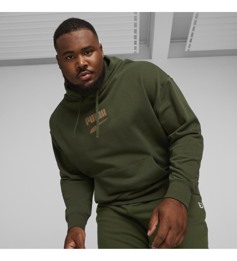 Moletom Puma DOWNTOWN Logo Verde