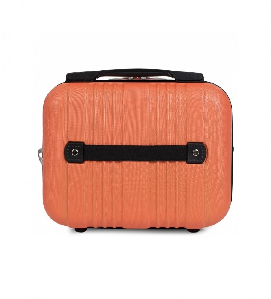 Nécessaire de viagem rígida grande ITACA em ABS, cor laranja (T71535) - 33x26x14cm