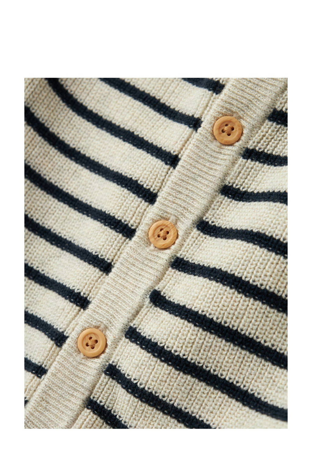 NAME IT vest beige grof gebreid