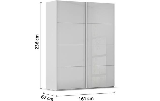 Kledingkast Finca Glans Glas