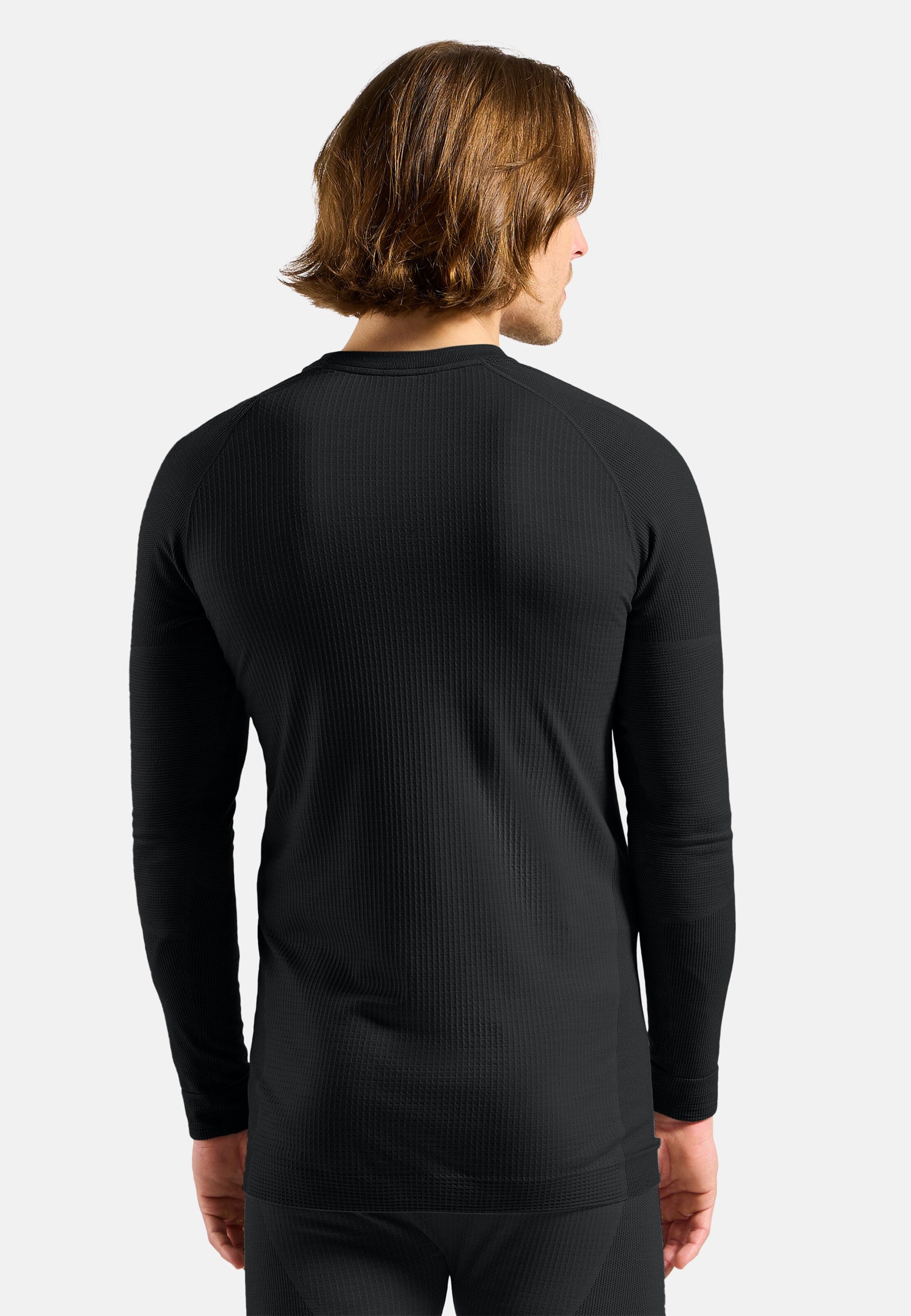 Seamless Performance Wool Funktionsshirt mit Rundhalsausschnitt in black
