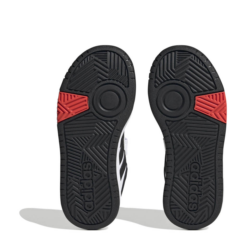 adidas Hoops 3.0 sneakers wit/zwart/rood