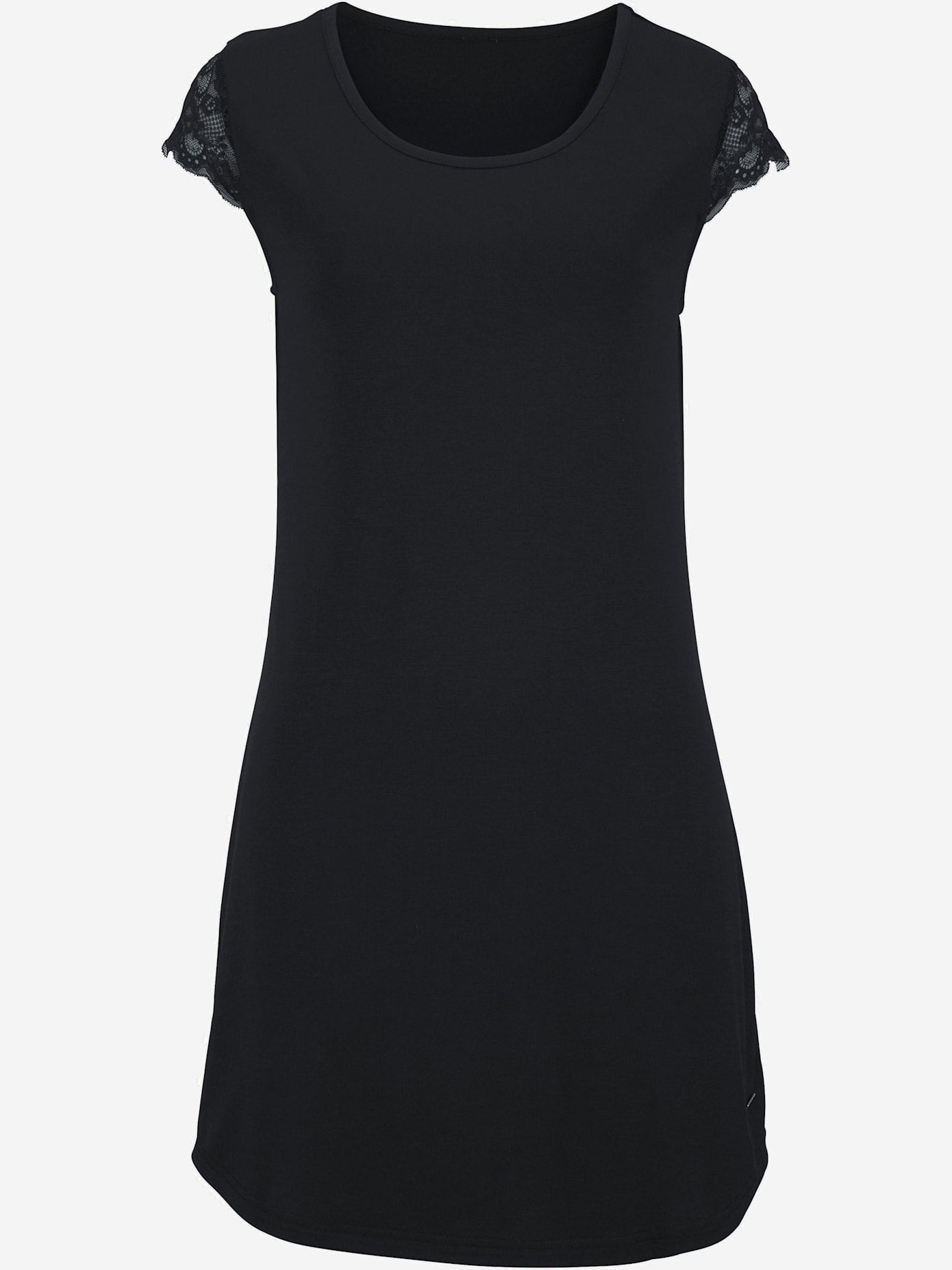 Chemise de nuit élégante avec encolure arrondie intégrée