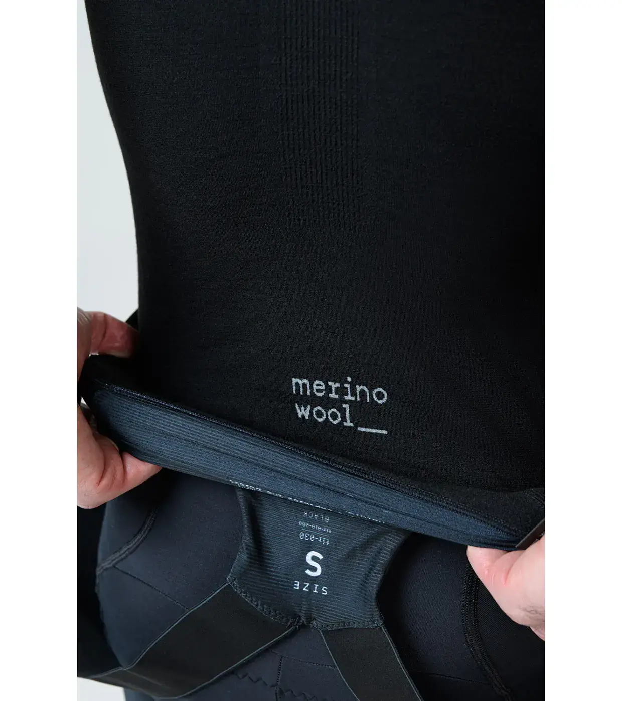 Gobik Merino Winter Ondershirt Korte Mouwen Zwart Heren