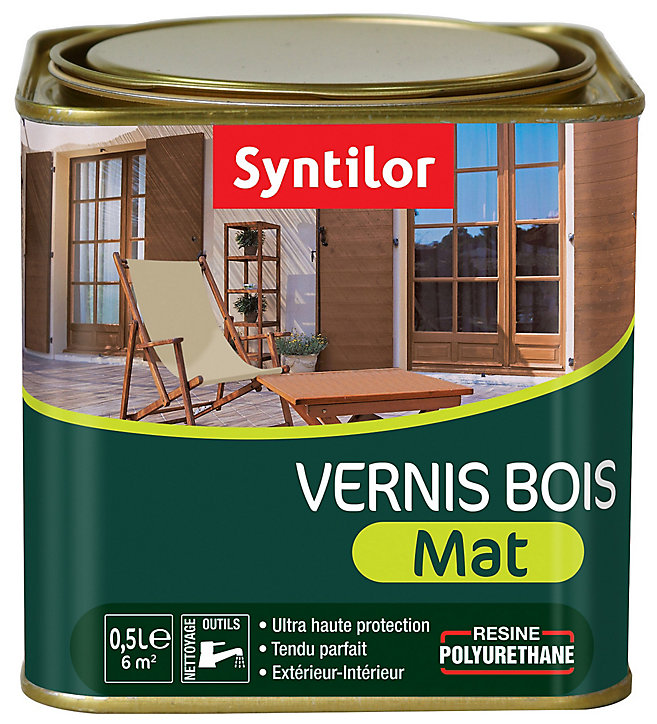 Vernis extérieur BSC Incolore Mat Syntilor - 0.5 L