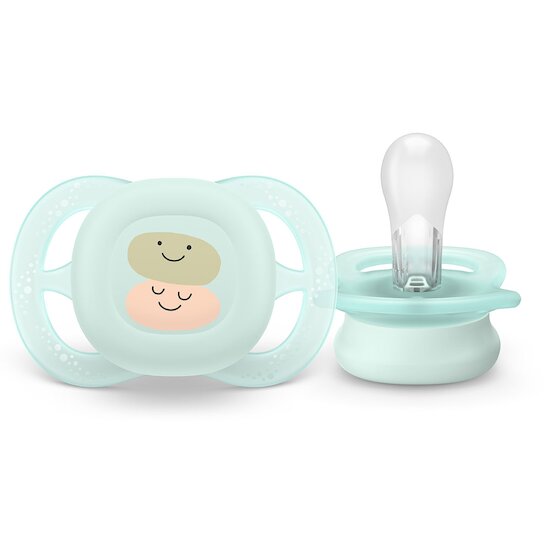 Lot de 2 sucettes ultra start imprimées   0-2 mois   de               Philips AVENT