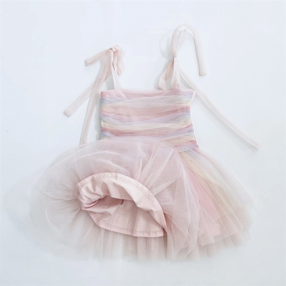 Unicorn Rainbow Ballerina Tulle Tutu Kjole Rainbow Pastel