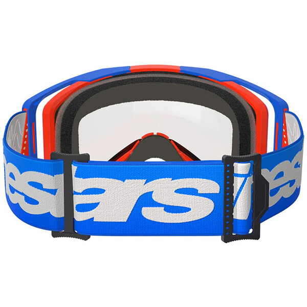 Alpinestars - Masque Vision 8 Wordmark Bleu / Blanc / Rouge / Transparent