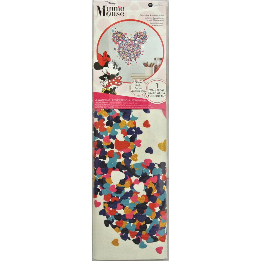 Room Mates  Minnie Maus Confetti Herz Mehrfarbig