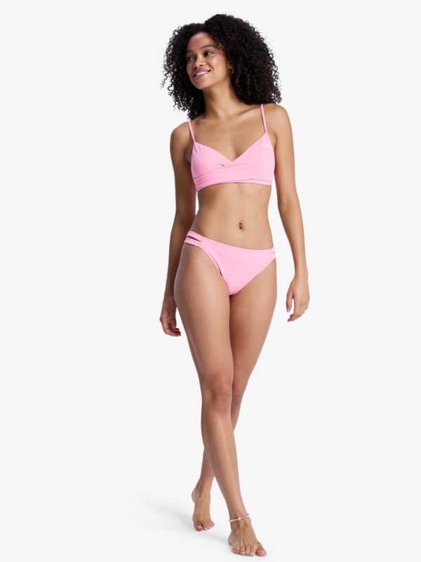 Solid Essentials Wrap Bra Haut de bikini bralette Rose Femme