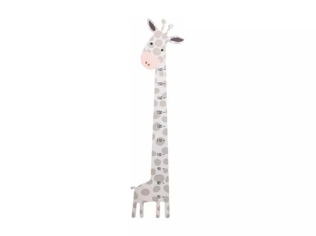 Well Home Tableau à Mesurer en MDF Forme Girafe H.140cm
