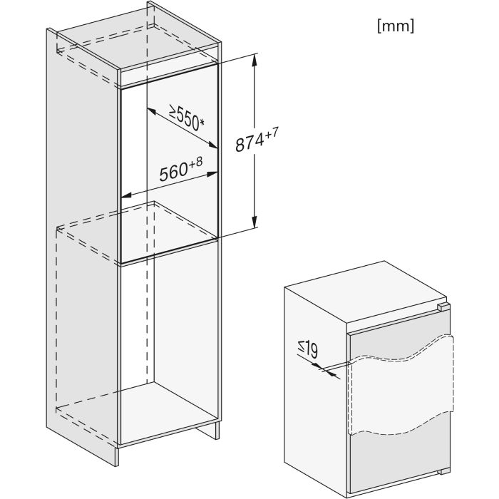 Miele Einbau-Kühlschrank K 7117 D