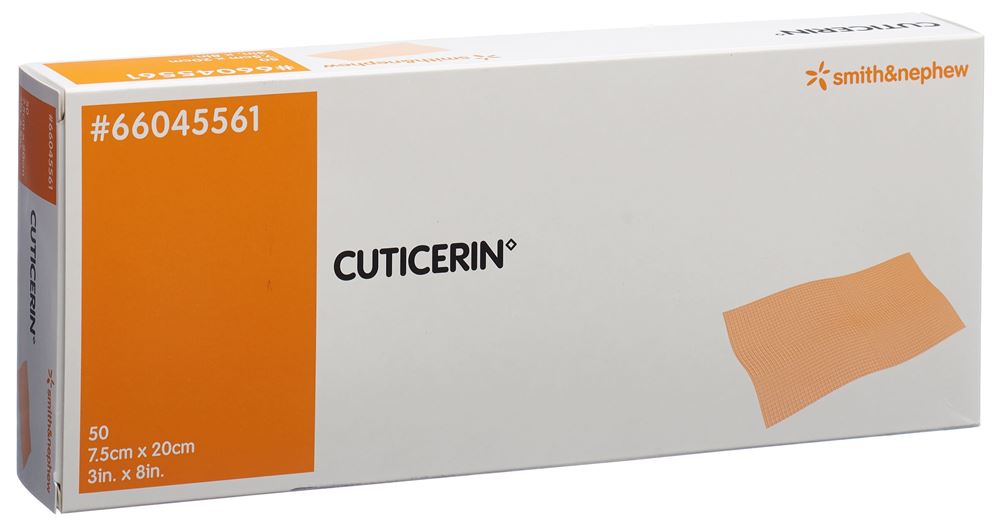 Cuticerin Salbenkompresse<br>50 Stück, 7.5x20cm
