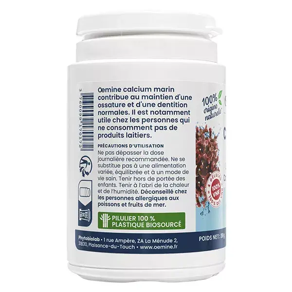 Oemine Calcium Marin Capital Osseux 60 gélules