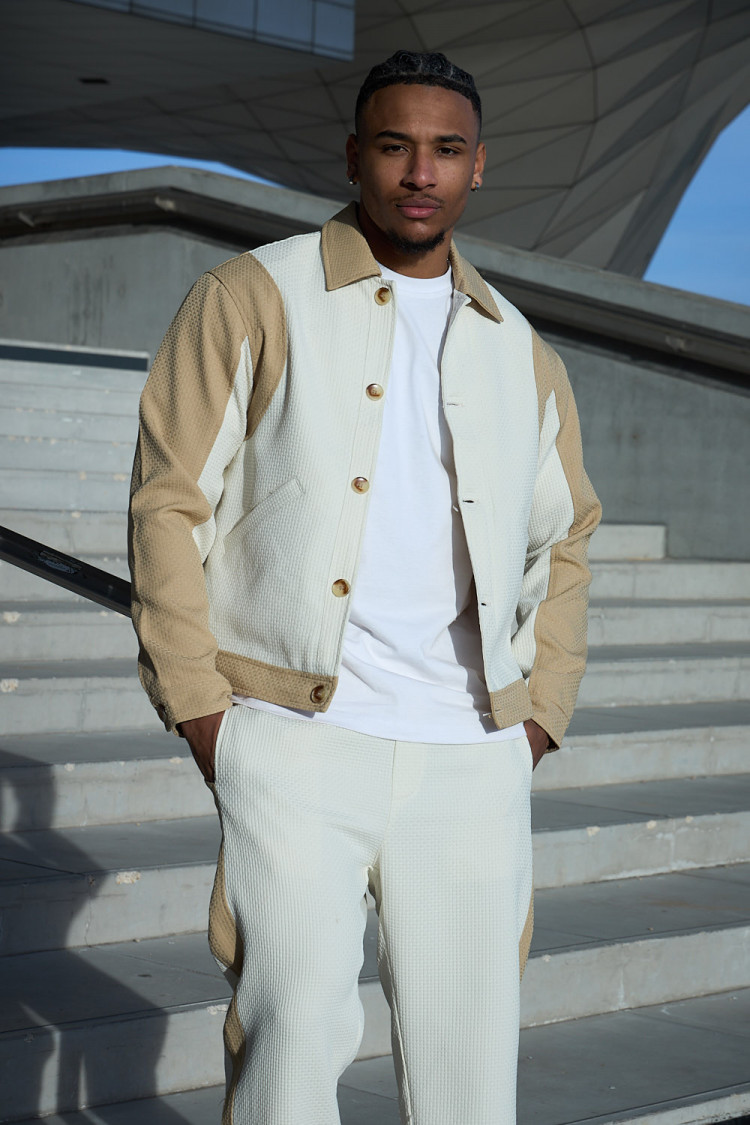Ensemble 2 pièces veste + jogging beige