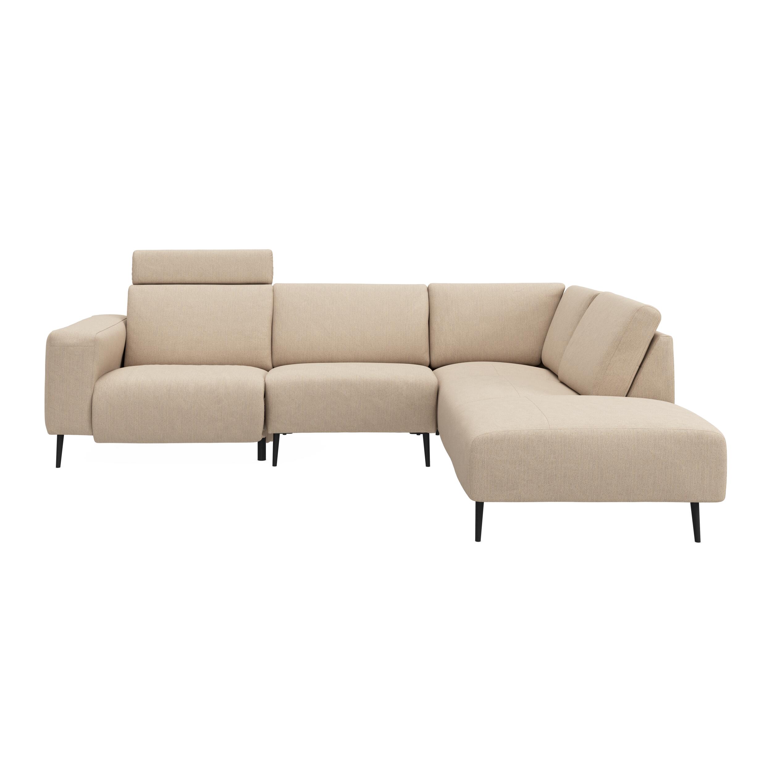 Remus højrevendt sofa med pufafslutning