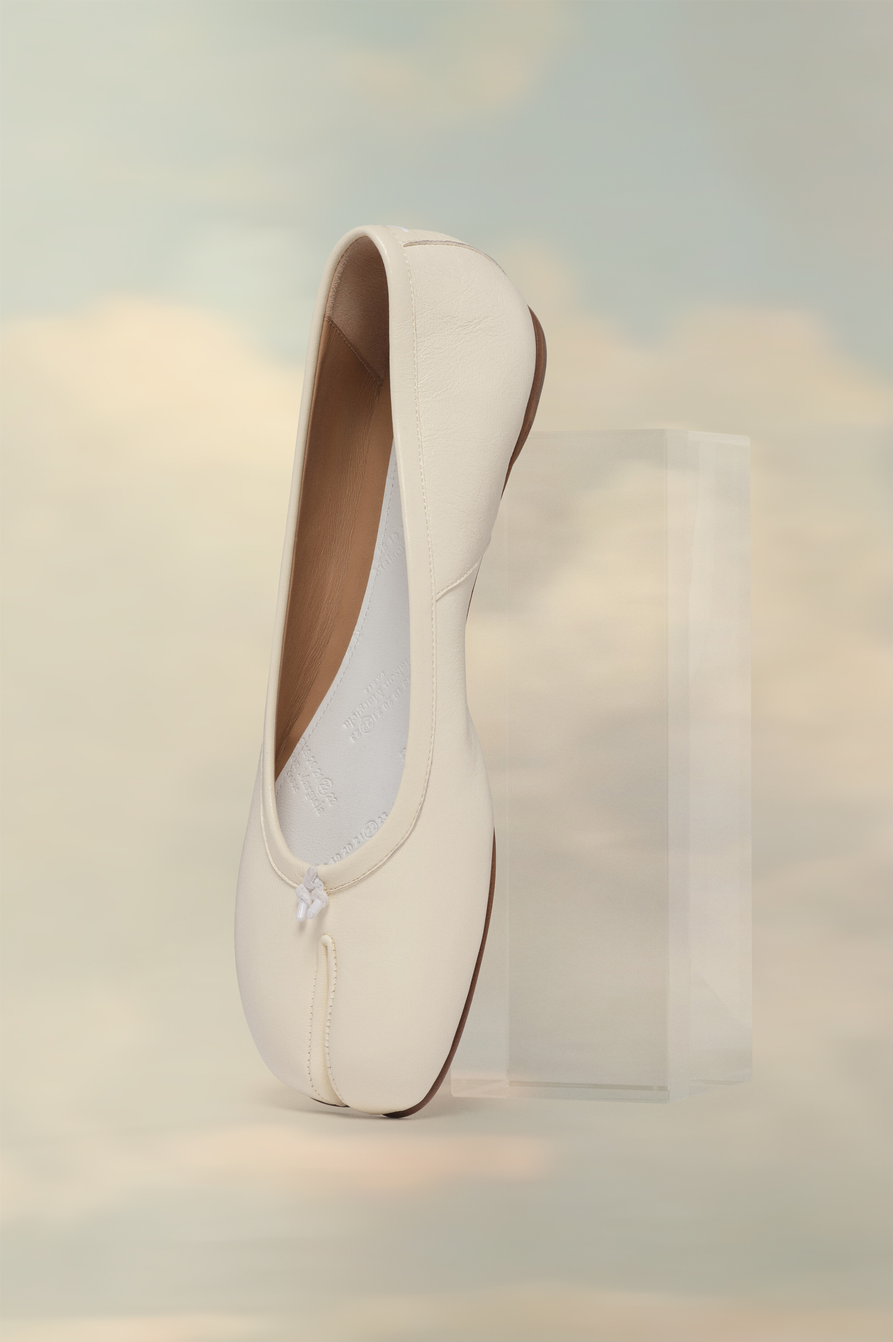 Ballerines Tabi Blanc Blanc