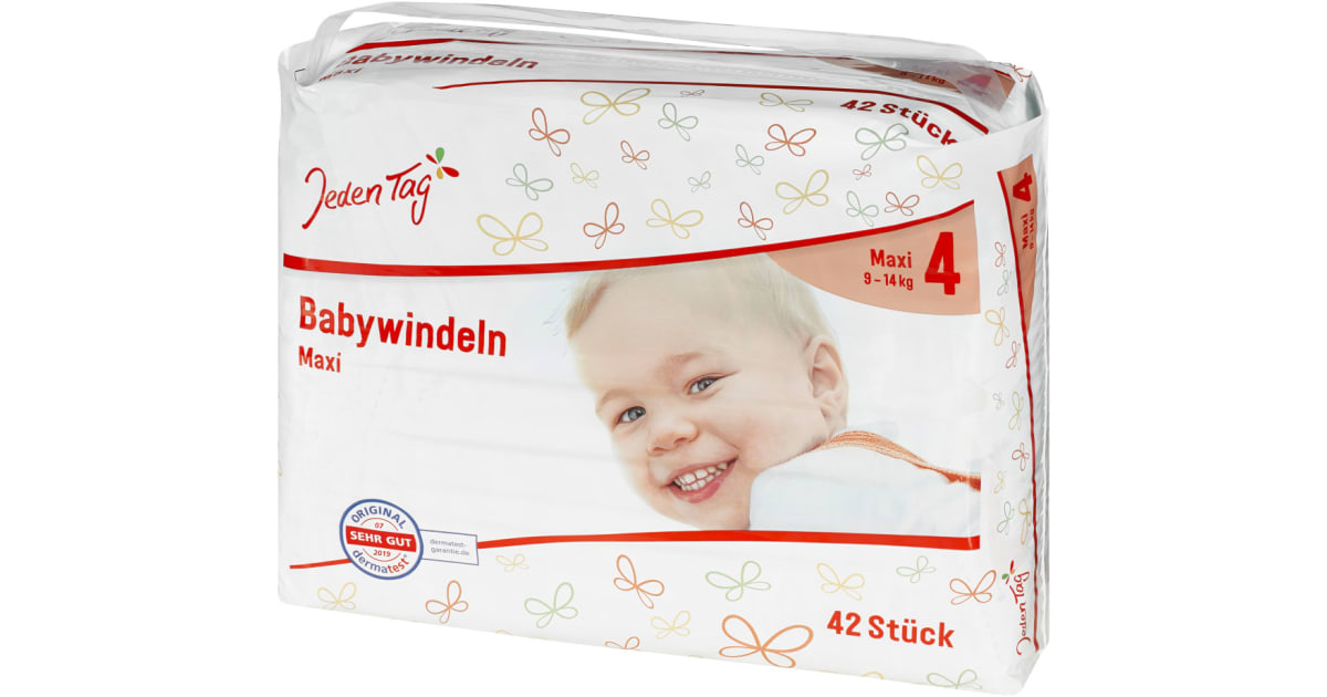 Jeden Tag Windeln Maxi 7-18 kg
