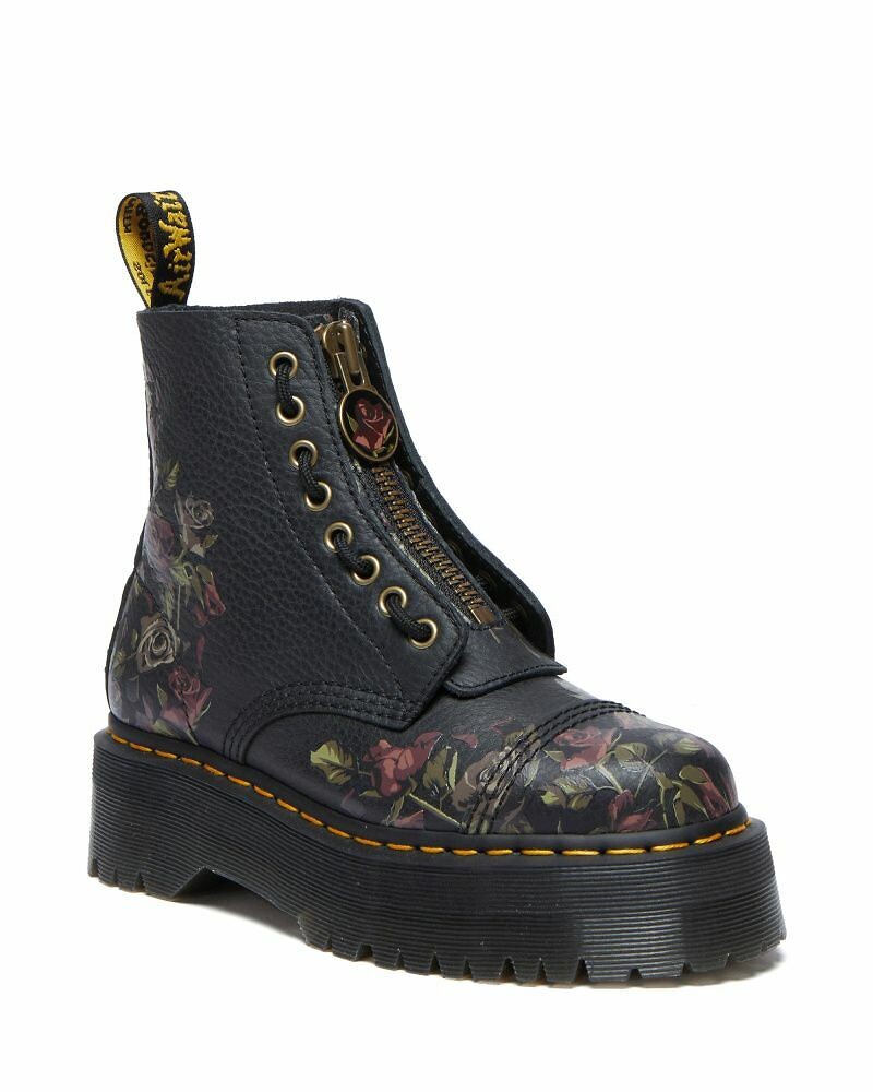 DR. MARTENS<br>Botas de couro com plataforma Sinclair