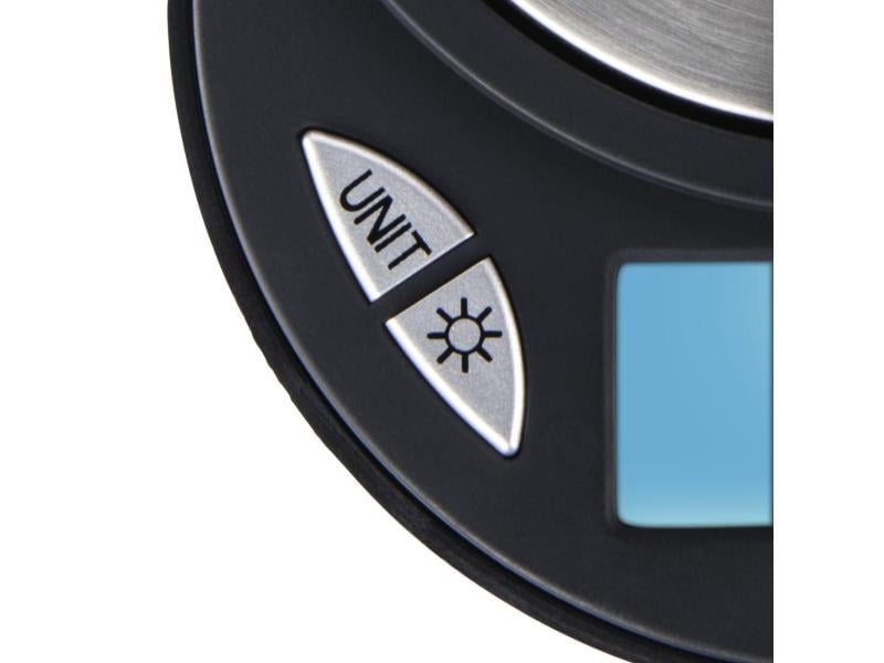 Xavax Küchenwaage Jewel Schwarz/Silber Digitale Feinwaage