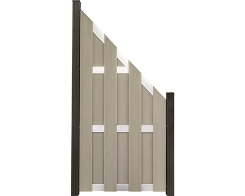 Eindelement GroJa Merano voorgemonteerd zonder palen 84,30 x 180/90 cm bi-color zand