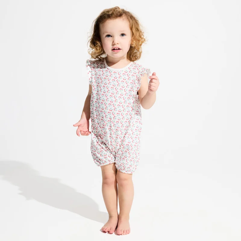 Combi courte volantée rose bébé fille (lot de 2) Vert