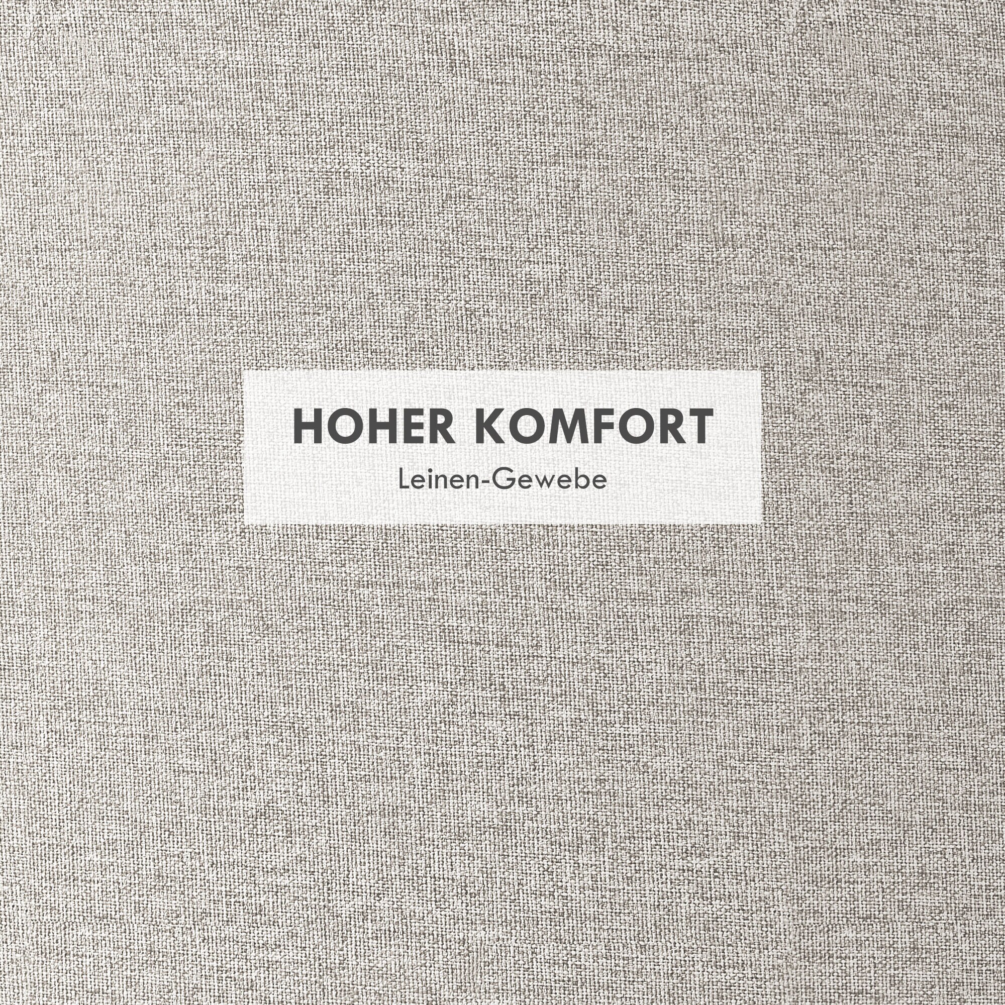 HOMCOM Polsterhocker mit Stauraum grau 56L x 56B x 42Hcm