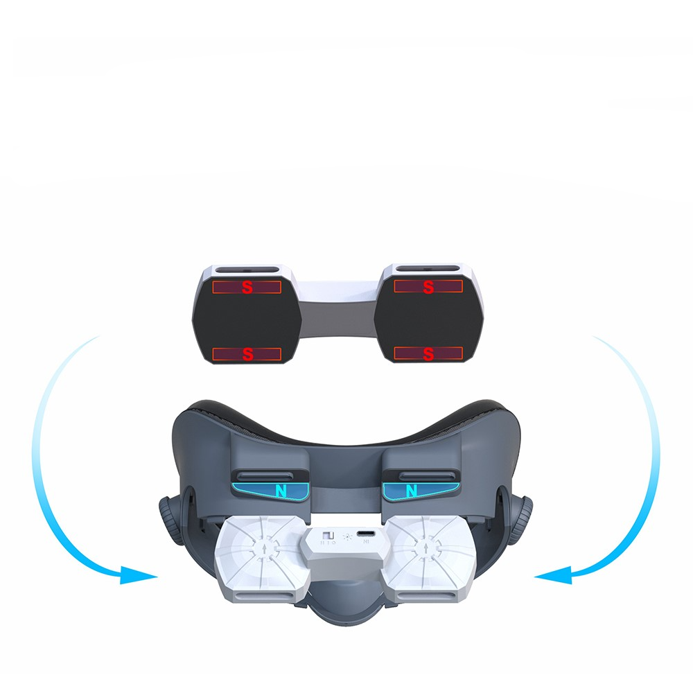 Meta Quest / Oculus Quest 3 Gesichts Abdeckung   Anti-Beschlag Lüfter für Aktive Luftzirkulation gegen Linsenbeschlag - Grau