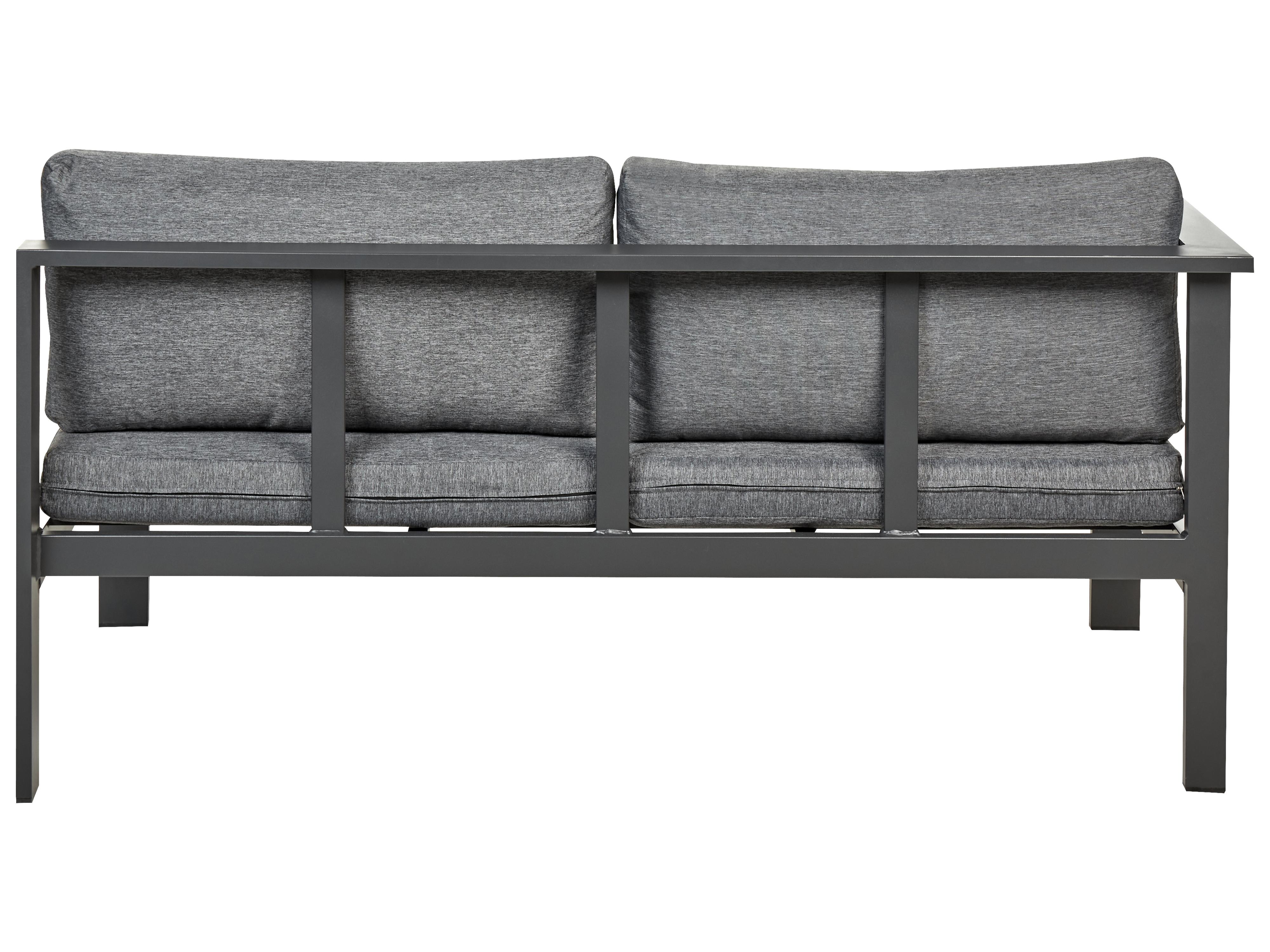 Tuin hoekloungeset met tafel 5-zits MESSINA linkszijdig Grijs/beige