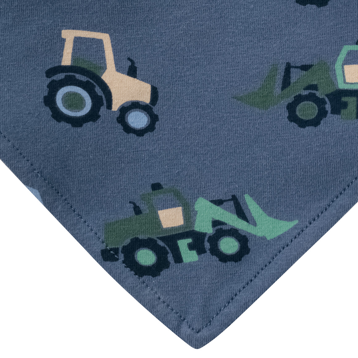 Topomini Baby Bandana mit Fahrzeug-Motiven blau