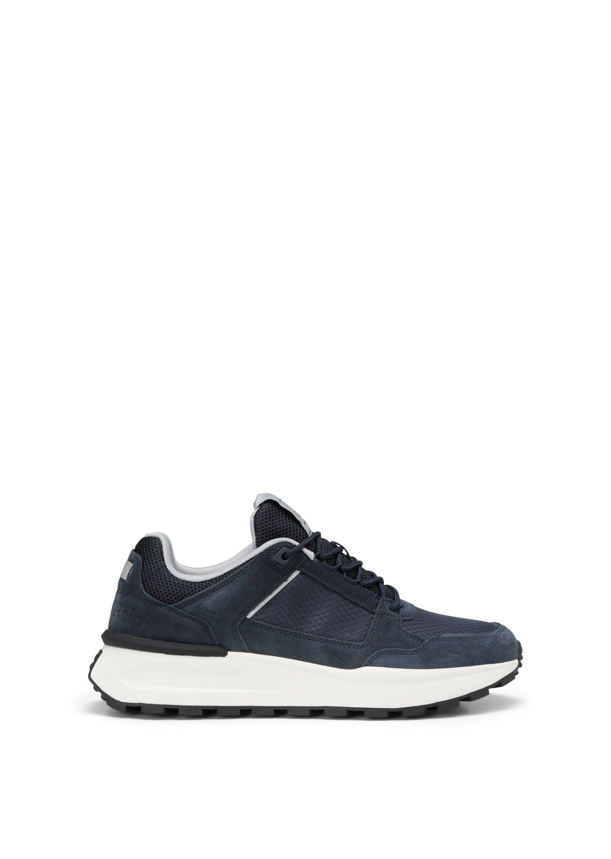 Sneaker aus Leder-Polyester-Mix