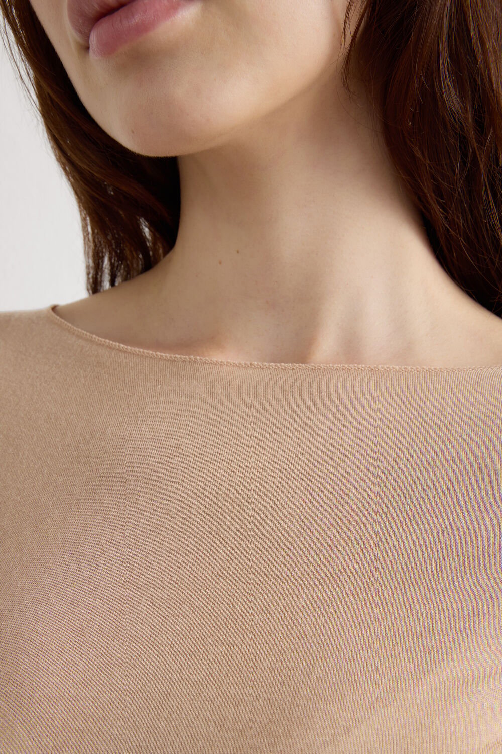 Blusa ultraleve de cashmere com decote canoa