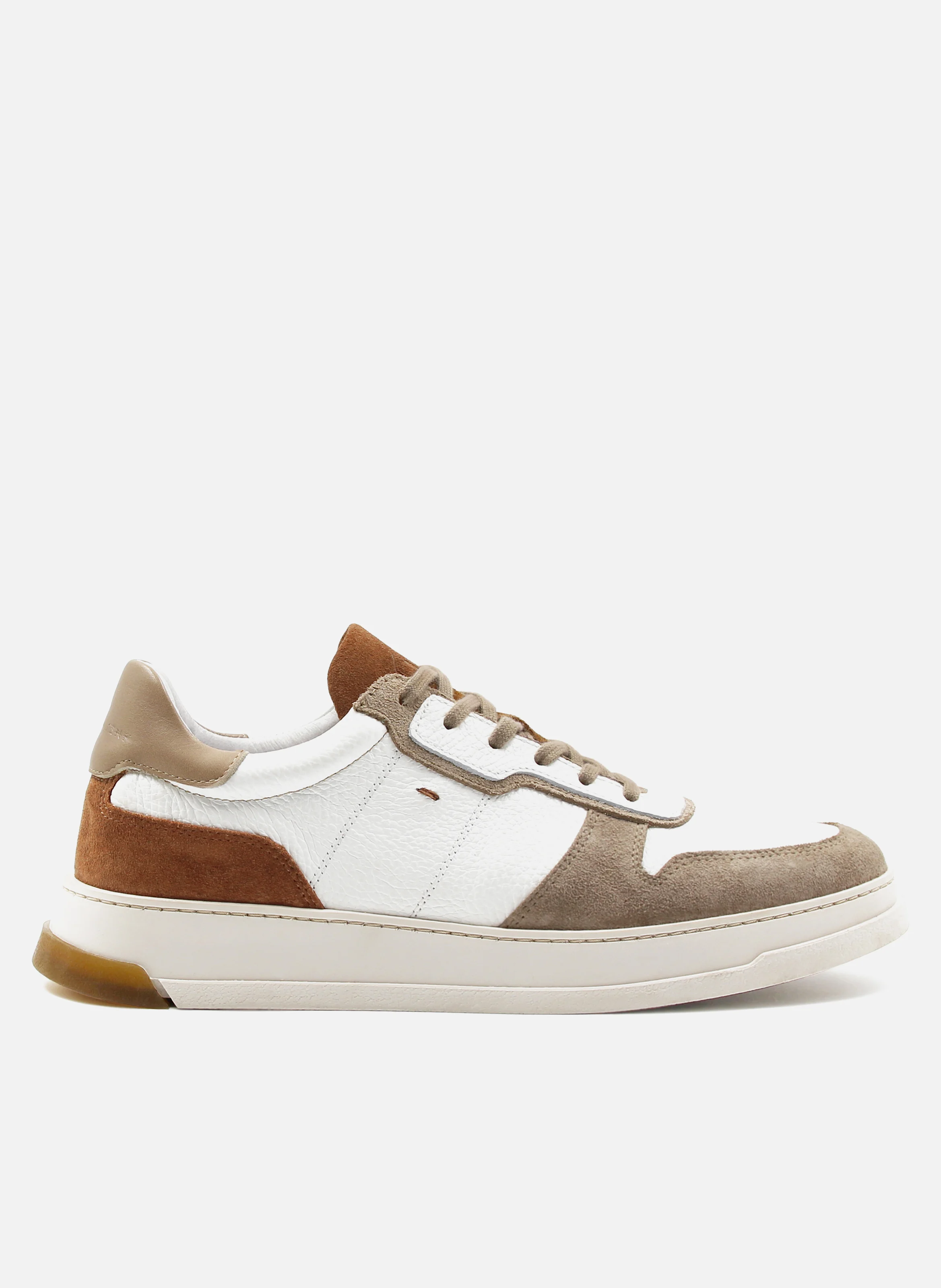 Baskets léo cuir | Blanc