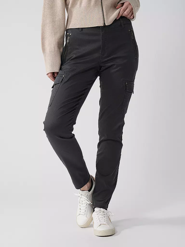 MOS MOSH Cargohose MMGILLESTIMAFPANT grau