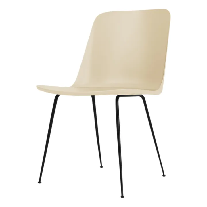 & Tradition Chaise Rely HW65, piétement noir | Sand