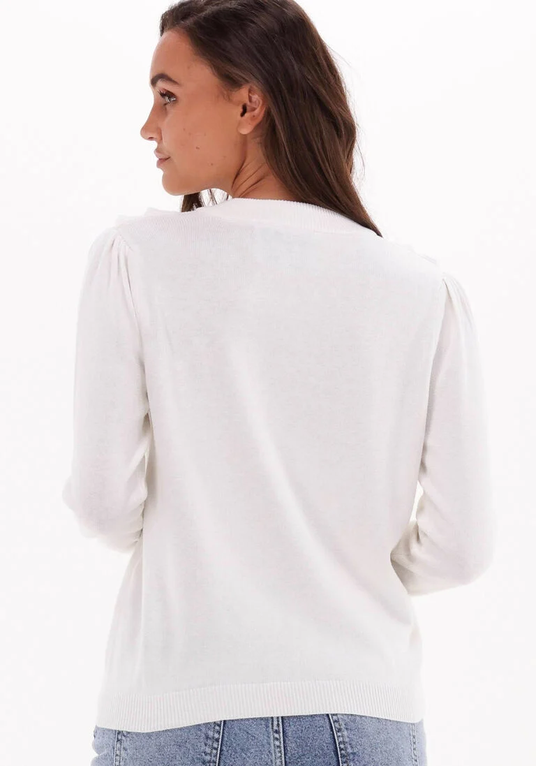 MINUS witte minus trui eudora knit pullover