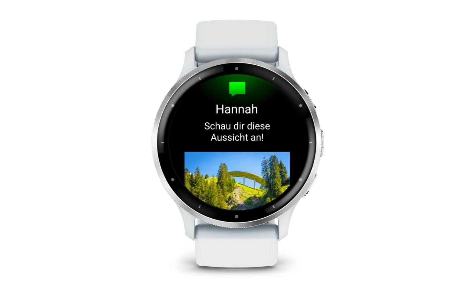 Garmin Sportuhr »Venu 3 Steinweiss / Silber«