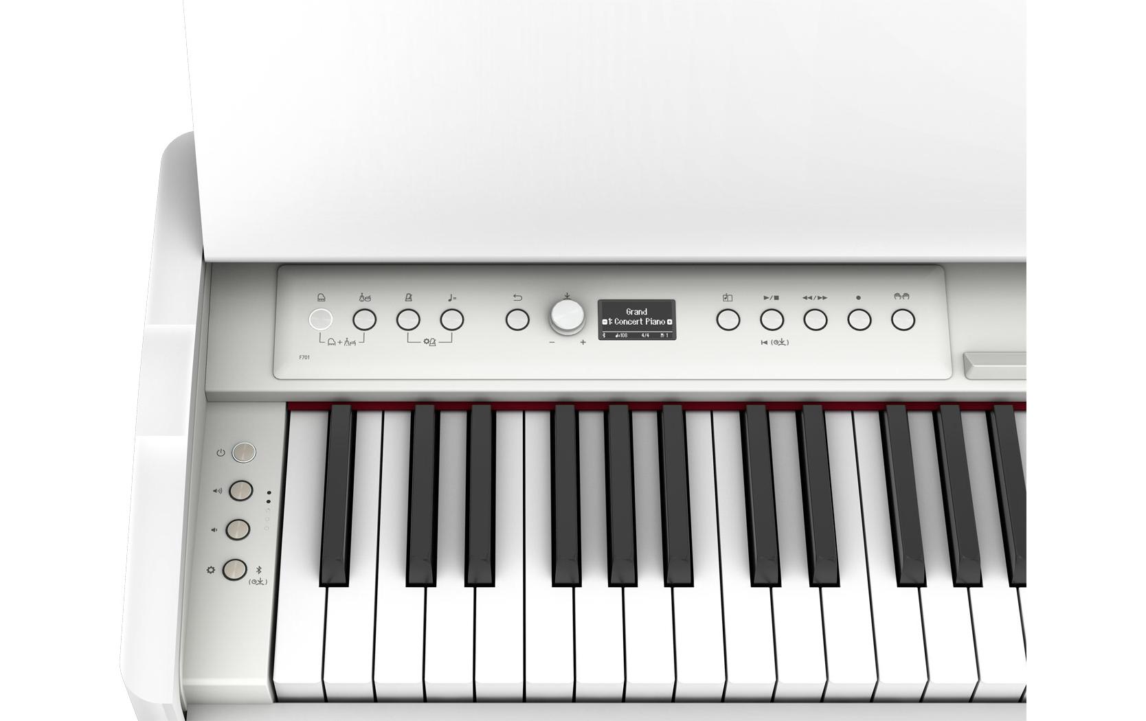 E-Piano F701 WH<br>Das elegante Piano für moderne Wohnräume