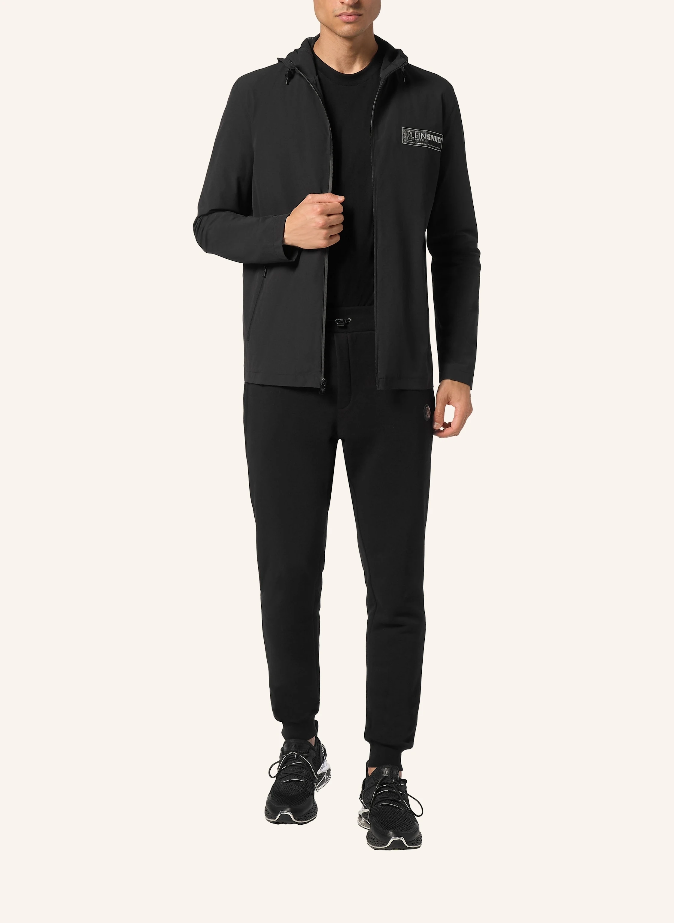 PLEIN SPORT Sweatjacke mit Kapuze