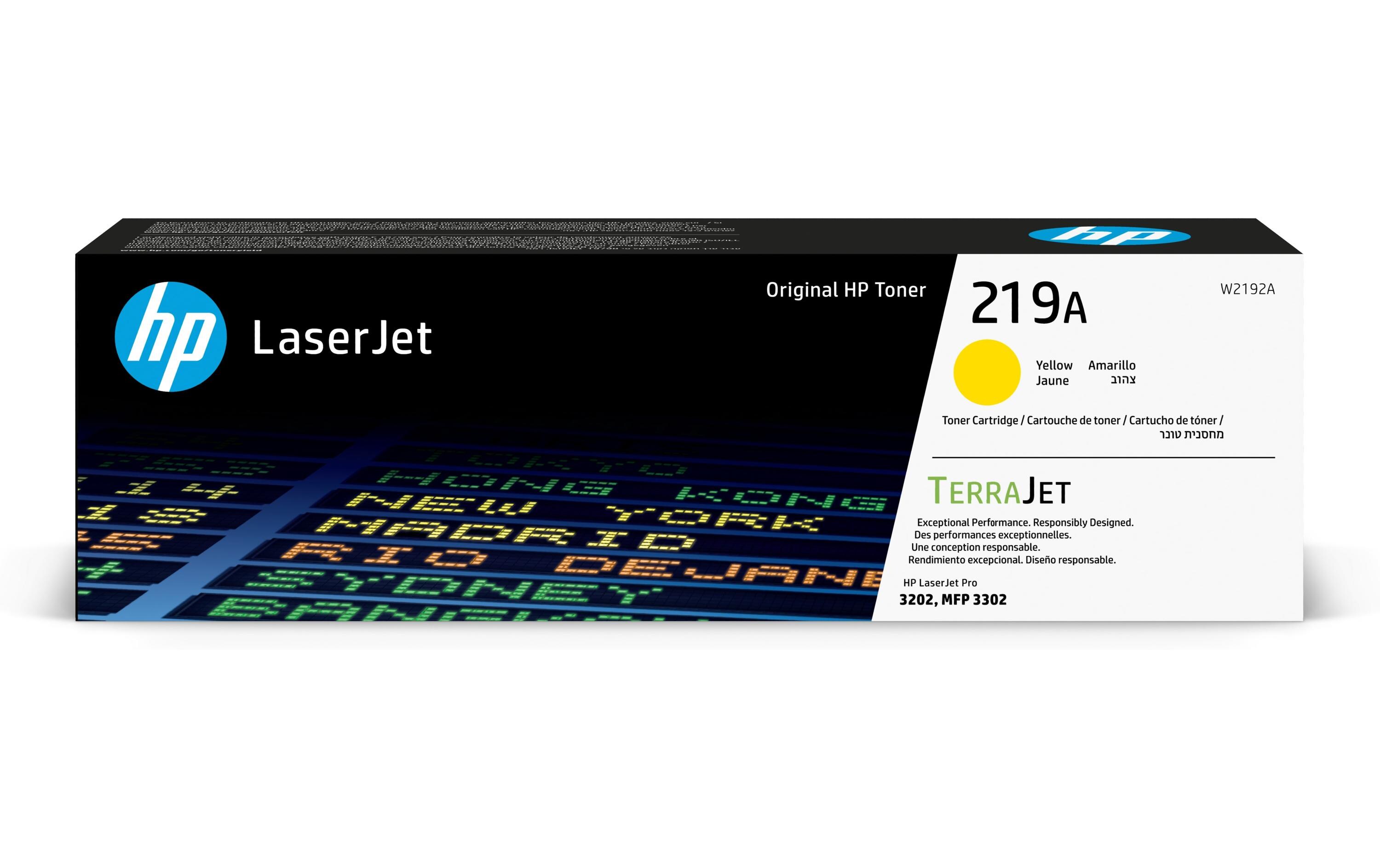 Toner 219A (W2192A) YellowDruckerpatrone, Gelb