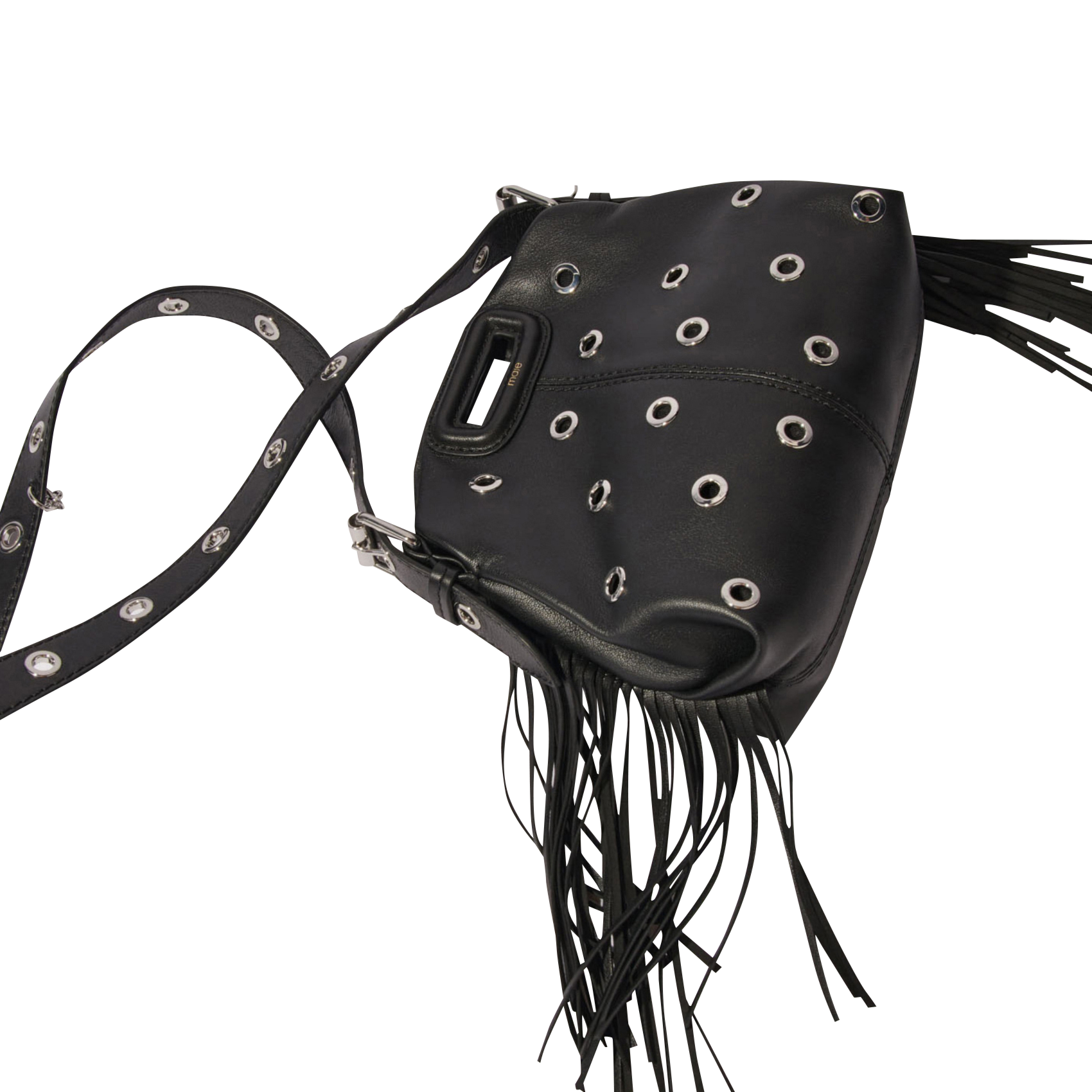 MISS M MINI - Sac mini bandoulière en cuir| Noir