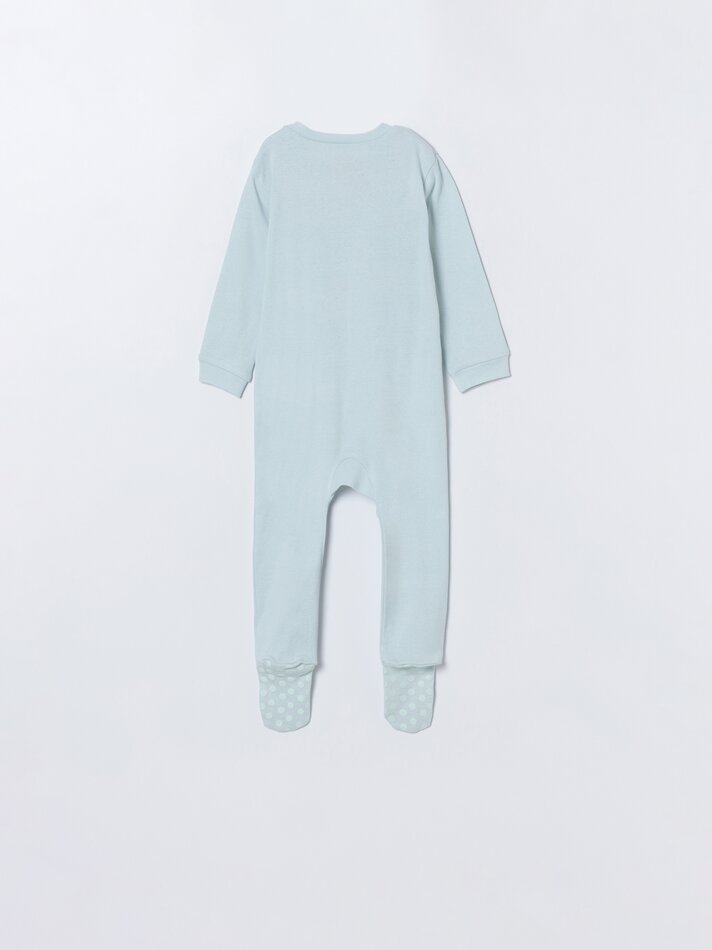 Conjunto de 2 pijamas com zíper - Verde Pastel