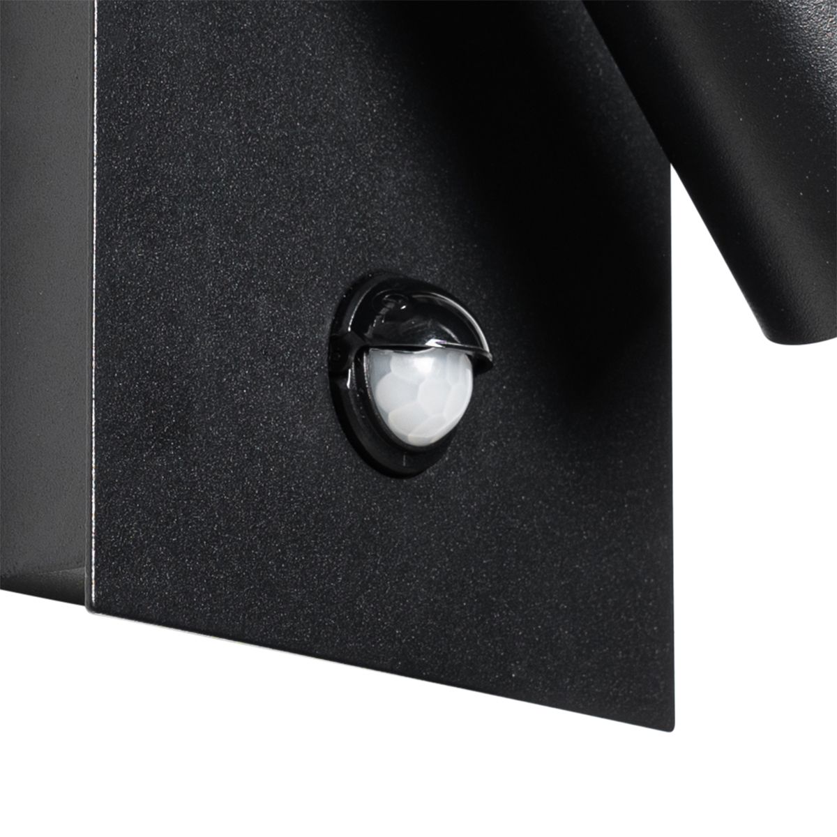 Buiten wandlamp zwart incl. LED IP54 bewegingssensor - Simon