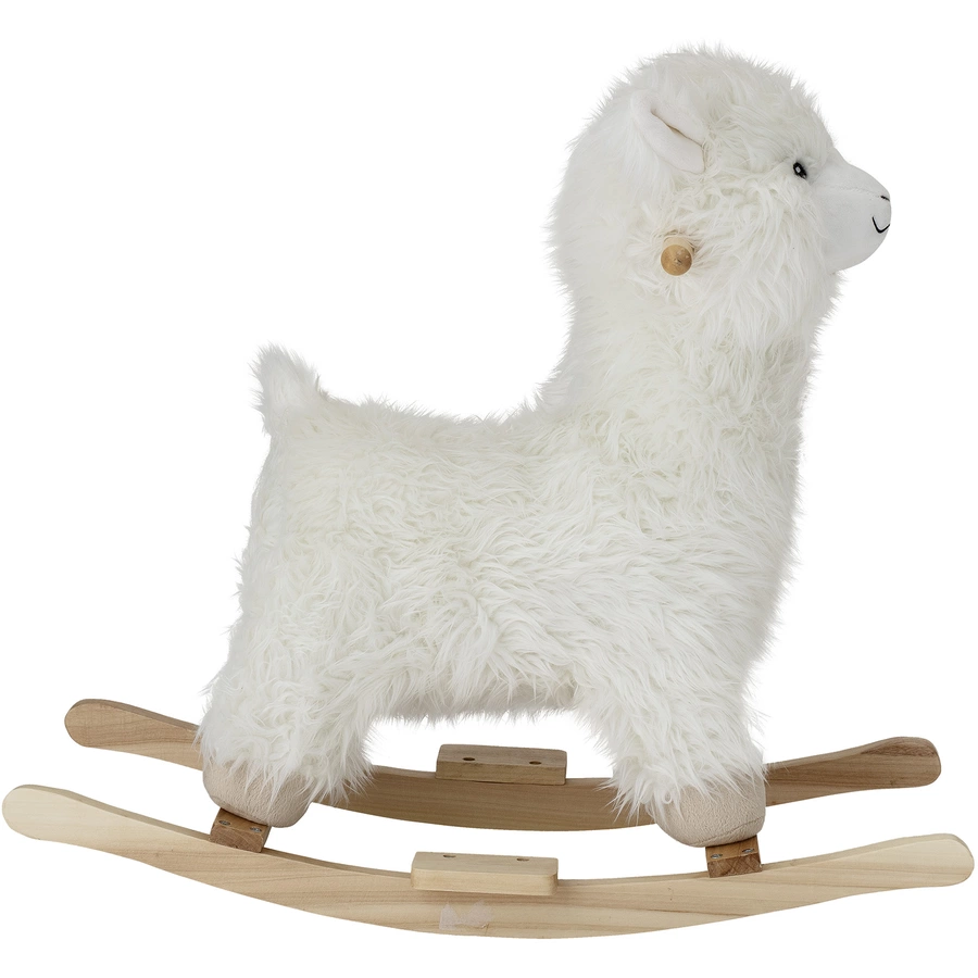 bloomingville Schaukeltier Lama weiß