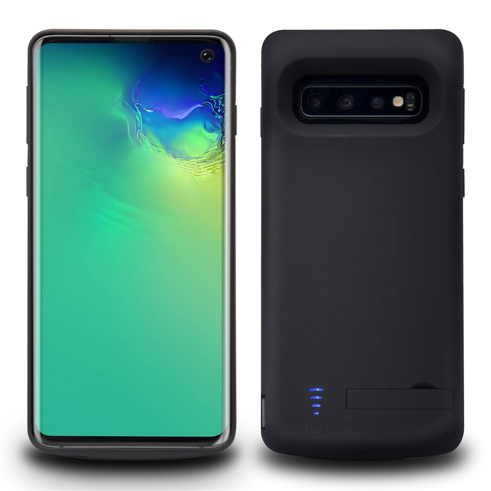 Samsung Galaxy S10 Backpack Akku Case Schutzhülle mit Kickstand (6000mAh) - Schwarz