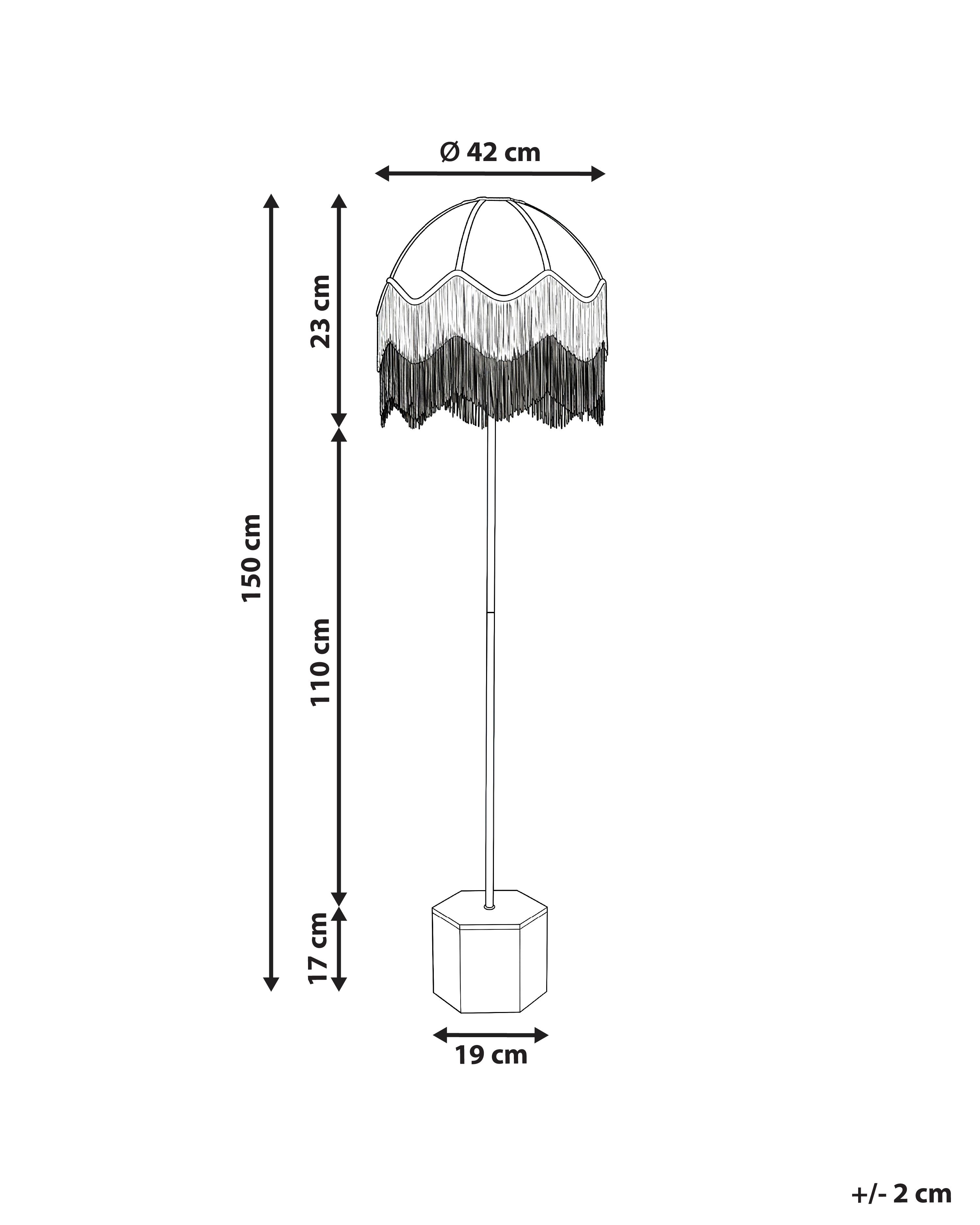 Staande lamp UMGUZA Metaal Goud