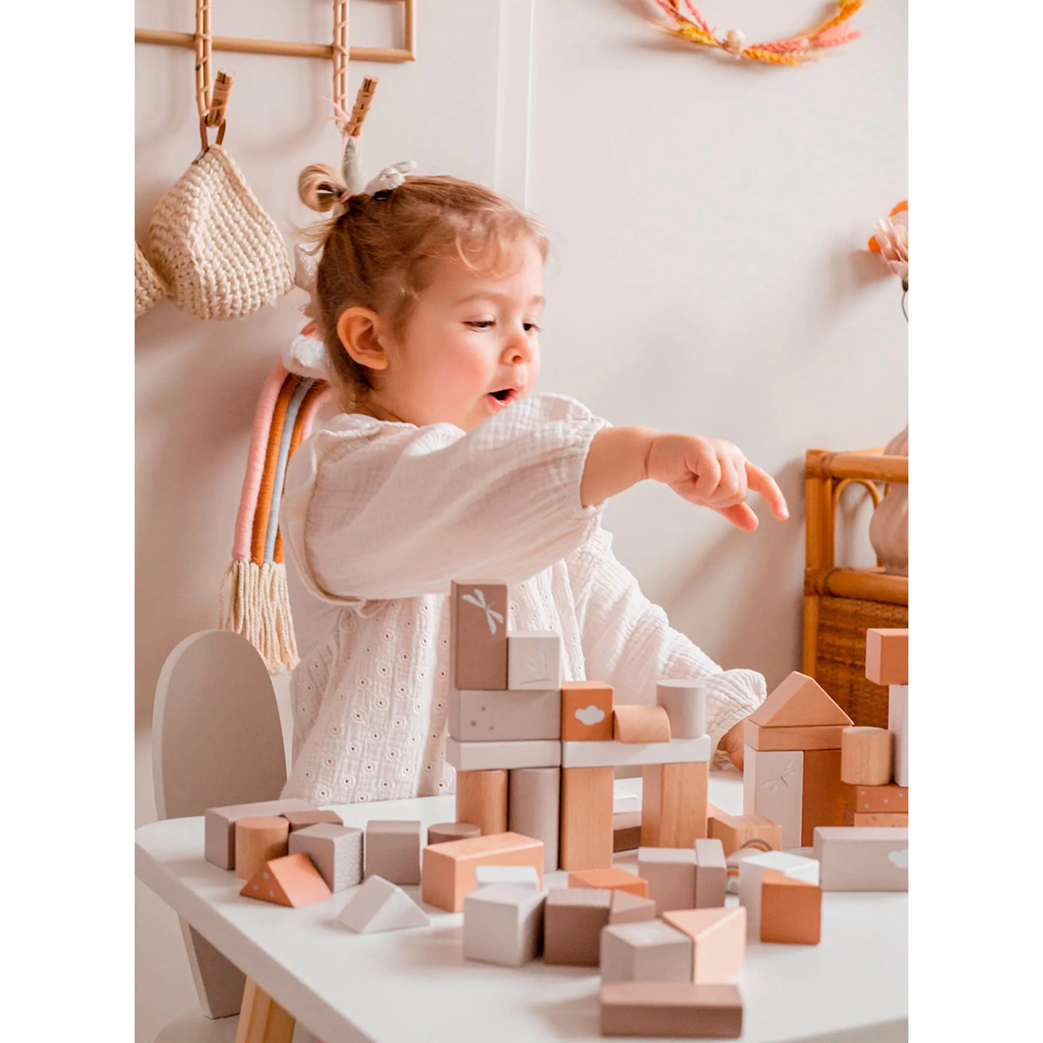 Label Label Blocs à empiler 50 Pièces - Nougat