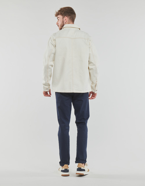 Timberland - WORK FOR THE FUTURE - COTTON HEMP DENIM CHORE JACKET - Blanc