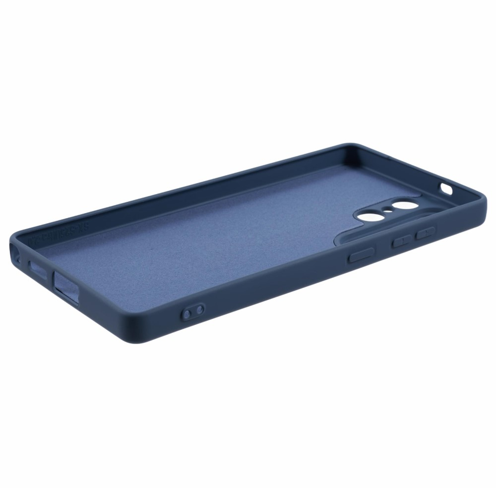 Samsung Galaxy S25 Ultra Gummi Case Hülle mit Kameraschutz - Dunkelblau (Matt)