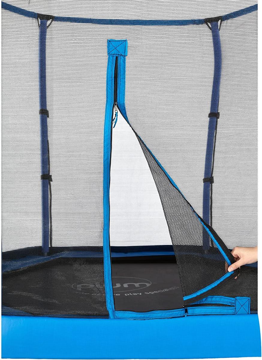 Trampoline - 210 cm - bleu avec filet